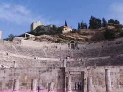 Wajah Romawi di Kota Amman, Yordania