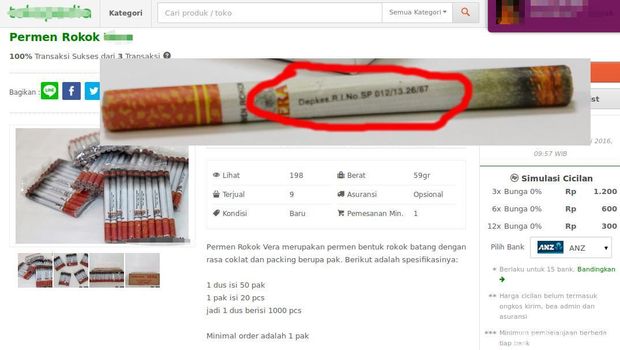 Mei: Peredaran Permen Rokok yang Mirip Aslinya