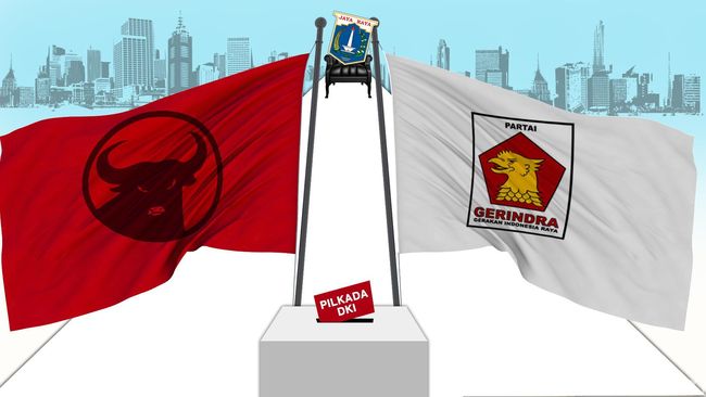 Head to Head dengan PDIP di DKI, Gerindra Klaim Unggul di Survei Internal Head to Head dengan PDIP di DKI, Gerindra Klaim Unggul di Survei Internal
