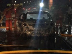 Mobil yang Terbakar di Tol Jagorawi Sudah Padam, Begini Kondisinya