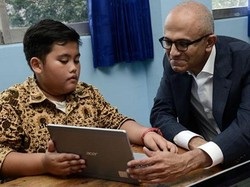 CEO Microsoft Sambangi SMP Muhammadiyah 9 Jakarta