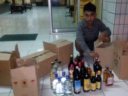 Gelar Razia Miras, Polsek Johar Baru Sita Miras Berbagai Macam Merek