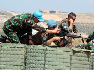 Satgas Indobatt dan FCR Prancis Gelar Latihan Bersama