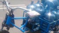 Motor Listrik Roda 3 Pengangkut Galon Air