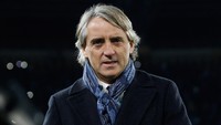 Roberto Mancini ada di posisi keenam. Dia menjalani 133 pertandingan bersama City, 61,7 persen di antara berakhir dengan kemenangan. (Foto: Maurizio Lagana/Getty Images)