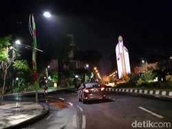 Sempat Terendam Banjir, Jalan Sekitar Monumen Bambu Runcing Kembali Kering