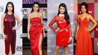 Dibalut Baju Merah, Mana Penampilan Selena Gomez Paling Seksi?