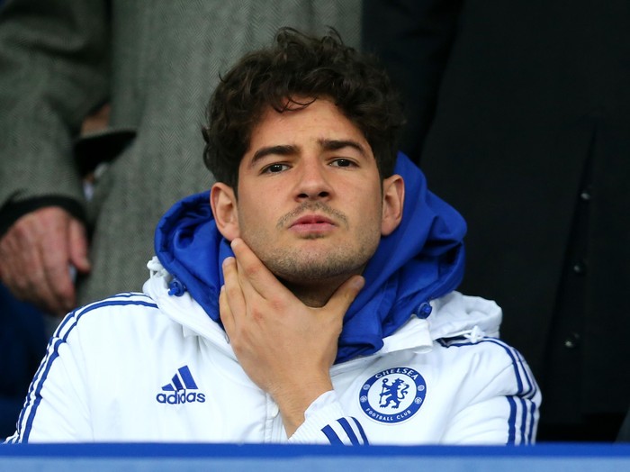 LIVERPOOL, ENGLAND - MARCH 12: Alexandre Pato of Chelsea is seen on the stand prior to the Emirates FA Cup sixth round match between Everton and Chelsea at Goodison Park on March 12, 2016 in Liverpool, England.  (Photo by Chris Brunskill/Getty Images)