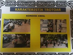 Begini Gambaran Semrawutnya Trotoar di Jalan Protokol di Jakarta