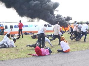 Angkasa Pura I Gelar Simulasi Ledakan Pesawat