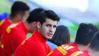 Pola permainan Spanyol mungkin tidak terlalu mengandalkan serangannya pada seorang striker. Tapi Alvaro Morata tetaplah ujung tombak untuk Marador. (Foto: Getty Images/David Ramos)