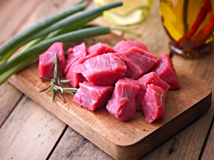 Raw Meat Raw Meat for Making Beef Stew.