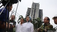 Airin Pantau Gedung Roboh di Bintaro