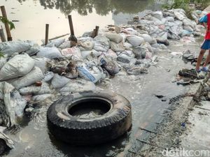 Banjir di Muara Angke Sudah Surut, Tanggul yang Jebol Ditahan Karung Pasir