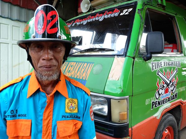 Untung, Pejuang Pemadam Api Mandiri