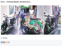 Sumbangkan Rp 21 Juta Hasil Jual Motor Kesayangan, Pensiunan Guru ini Tuai Pujian