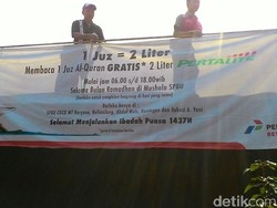 Mengaji 1 Juz Dapat 2 Liter Pertalite di Lima SPBU Jakarta Ini