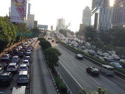 Penampakan Macet Panjang di Kawasan Pancoran Jelang Buka Puasa