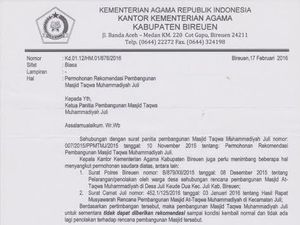 Pemuda Muhammadiyah Protes Larangan Pembangunan Masjid Muhammadiyah di Bireuen