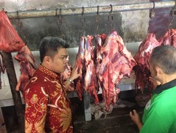 KPPU Sidak Harga Daging Sapi di RPH Semanan Jakbar