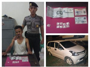 Hendak Ditangkap, Bandar Narkoba Coba Tabrak Anggota Polres Rohil dengan Mobil