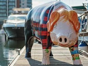 Ada Patung Babi Mirip Ed Sheeran di Ipswich!