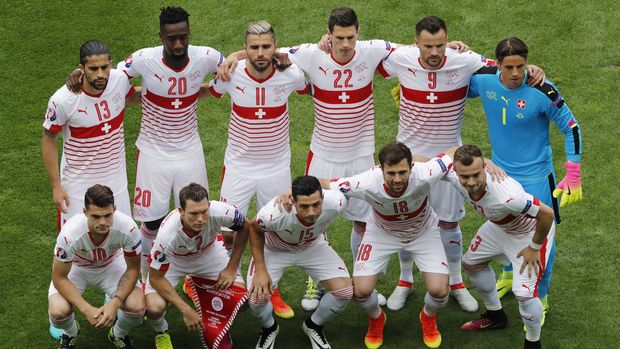 Timnas Swiss jadi salah satu tim kuda hitam di Grup E Piala Dunia 2018.