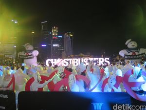 Semaraknya Red Carpet Ghostbusters di Singapura