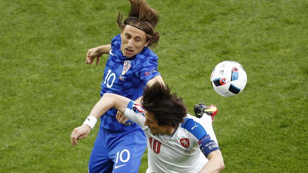 Luka Modric jenderal lapangan tengah timnas Kroasia.