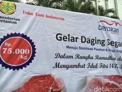 Dijual Daging Sapi Segar Rp 75.000/Kg di Car Free Day Thamrin