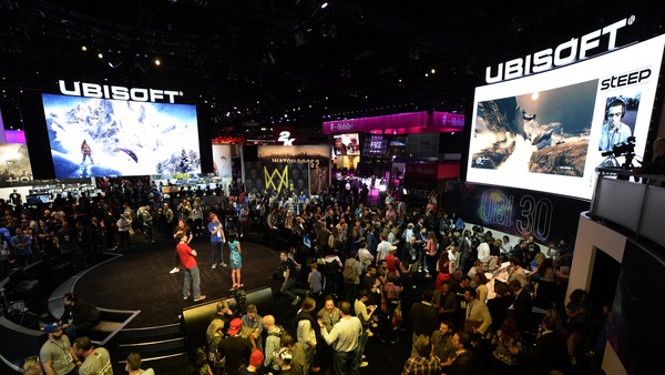 Ubisoft LOS ANGELES, CA - JUNE 14: Gamers walk in the Ubisoft booth to try out new video games during annual E3 Gaming Conference at the Los Angeles Convention Center on June 14, 2016 in Los Angeles, California. (Photo by Kevork Djansezian/Getty Images)