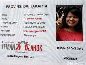 KTP Teman Ahok Tembus Sejuta