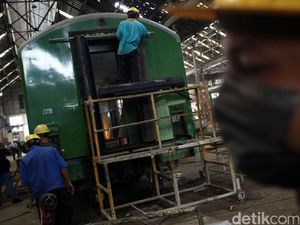 Persiapan Kereta Mudik Lebaran