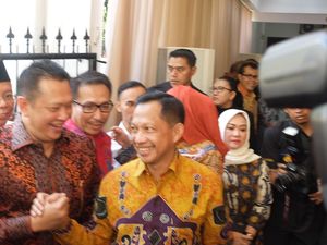 Sambut Komisi III DPR, Komjen Tito Salam Komando dengan Bamsoet