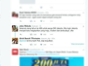 Jokowi Ingin Jakarta Jadi Kota Megapolitan Maju, Ahok: Siap Pak!