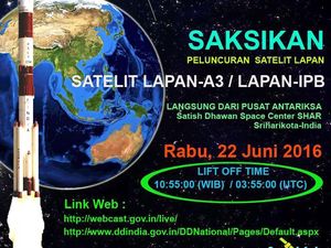 Meluncur Hari Ini, Satelit LAPAN Bisa Ditonton Live Streaming