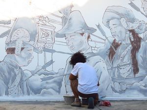 Mural Prajurit Kraton Kritik Kondisi Kota Yogyakarta Mural Prajurit Kraton Kritik Kondisi Kota Yogyakarta