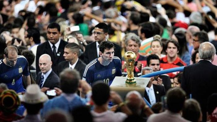 Messi Piala Dunia 2014 Lionel Messi usai final Piala Dunia 2014
