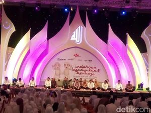 JK dan Bos-bos Bank BUMN Buka Puasa Bareng 3.500 Anak Yatim