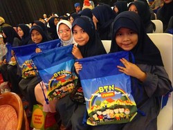 Kegembiraan Anak Yatim Berbuka Puasa Bersama Bank BTN
