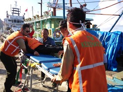 ​​Siaga Lebaran, Otoritas Pelabuhan Banyuwangi Gelar Simulasi ​Kebakaran Kapal
