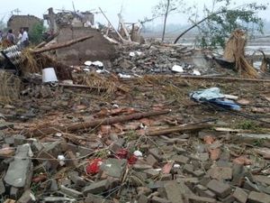 Tornado Landa Jiangsu China, Kota Hancur Berantakan
