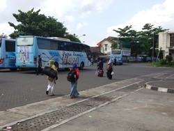840 Bus Tambahan Disiapkan Bagi Pemudik di Terminal Bus Giwangan Yogyakarta