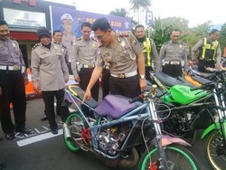 Polisi Amankan 43 Motor yang Digunakan Balap Liar