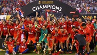 Chile padahal sempat jadi tim kuat di Amerika Latin dengan menjuarai Copa America di tahun 2015 dan Copa America Centenario di 2016 (Reuters)