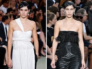 Ketika Kendall Jenner & Bella Hadid Tampil dengan Rambut Lepek di Givenchy