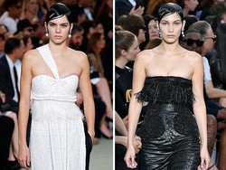 Ketika Kendall Jenner & Bella Hadid Tampil dengan Rambut Lepek di Givenchy