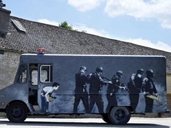 Van Semprot Banksy Dilelang Rp 5,2 Miliar