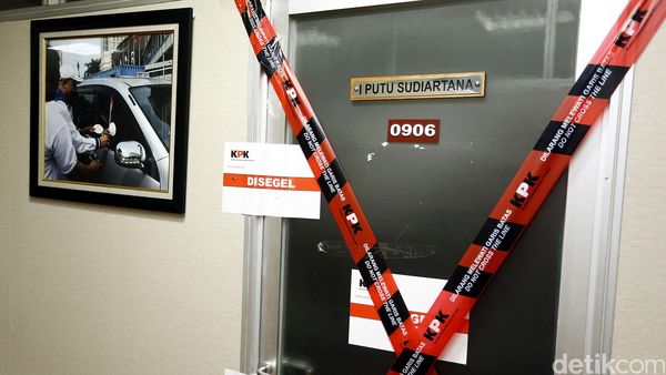 Ruangan I Putu Sudiartana Disegel KPK
