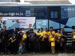 12 Bus Mudik Transmedia Meluncur Antar 400 Penumpang